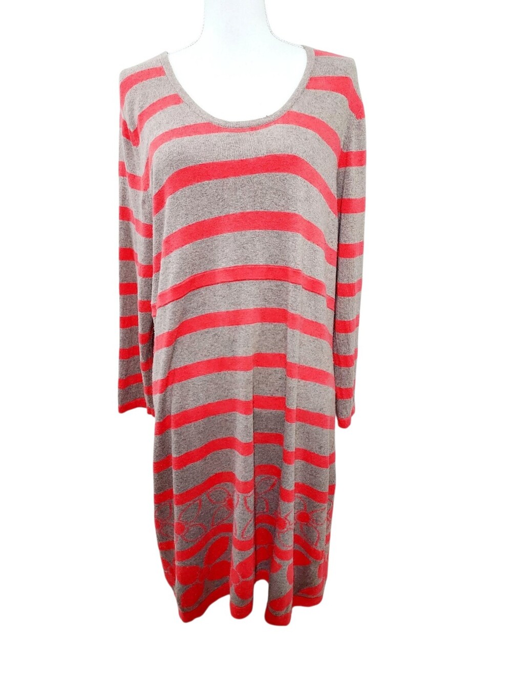 Boden Striped Knit Midi Sweater Dress 18